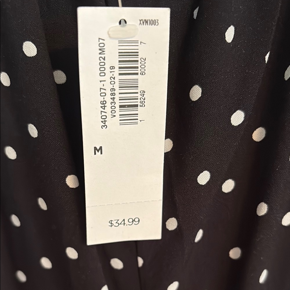 Elegant Black Polka Dot Maxi Dress - Picture 4 of 4